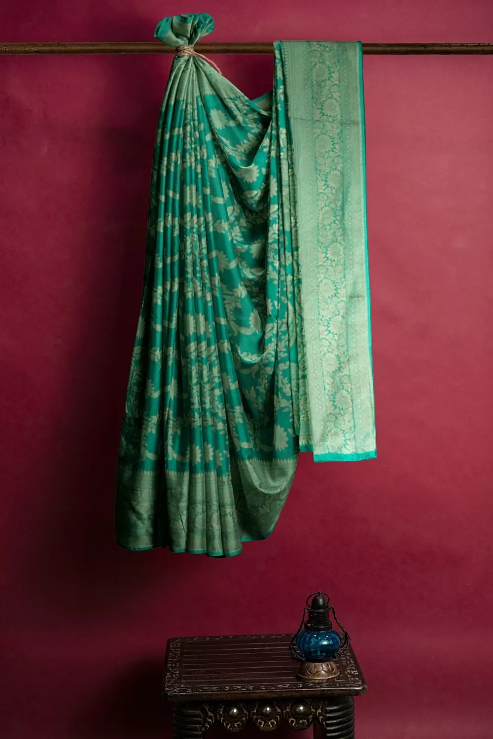 Green Colour Soft Silk Sarees