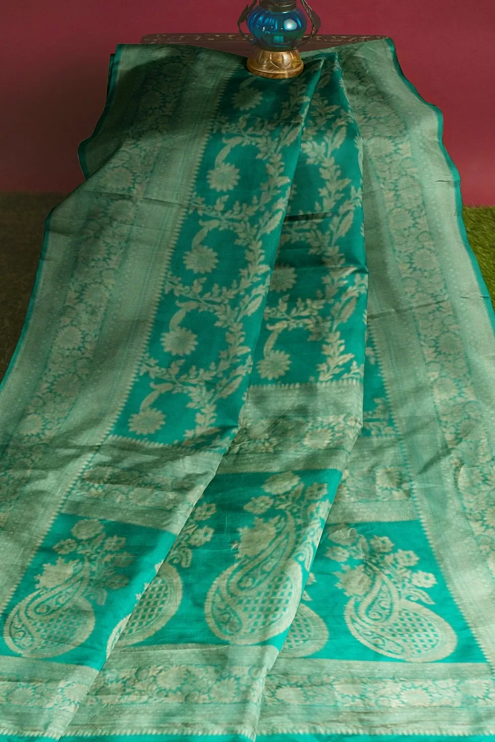 Green Colour Soft Silk Sarees