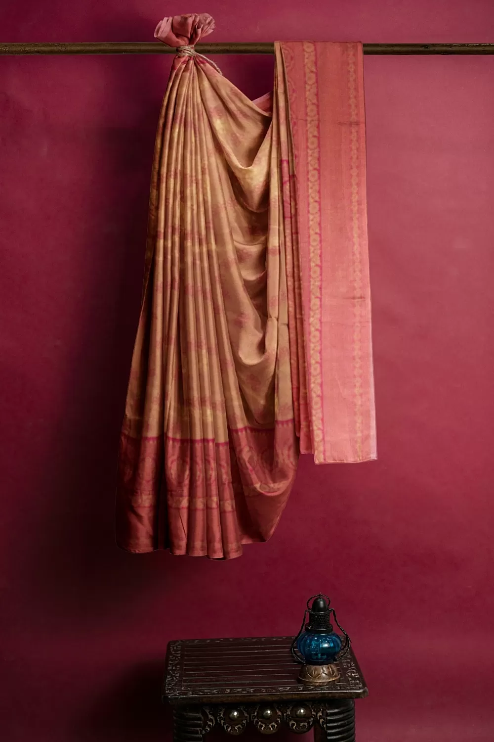 Peach Colour Soft Silk Sarees