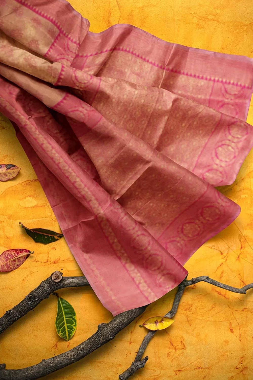 Peach Colour Soft Silk Sarees