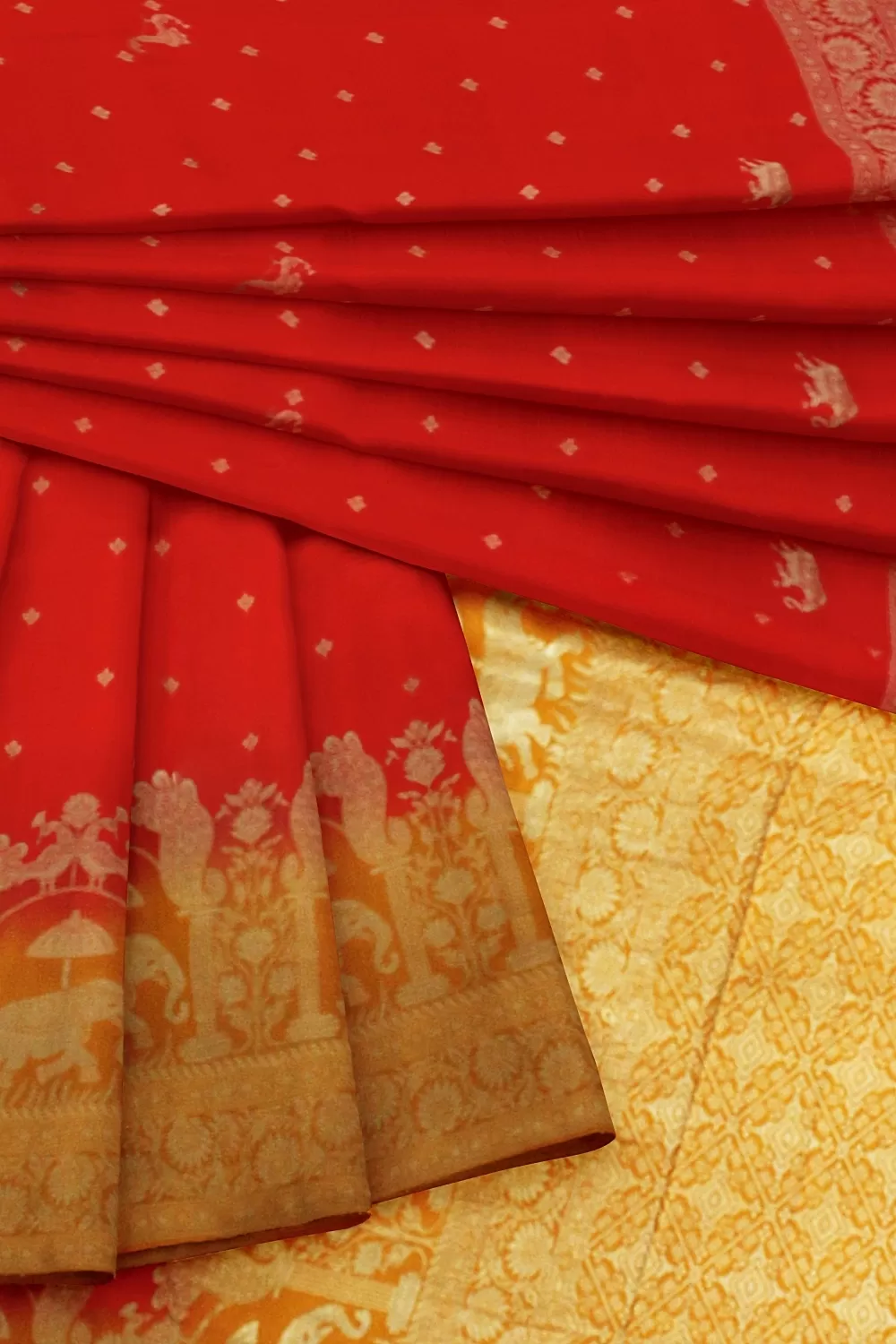 Red Colour Soft Silk Sarees