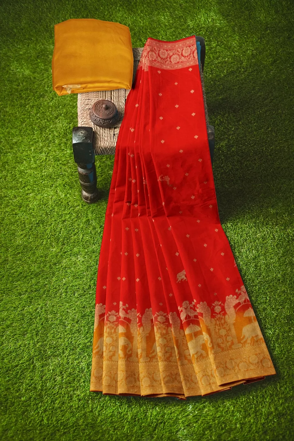 Red Colour Soft Silk Sarees