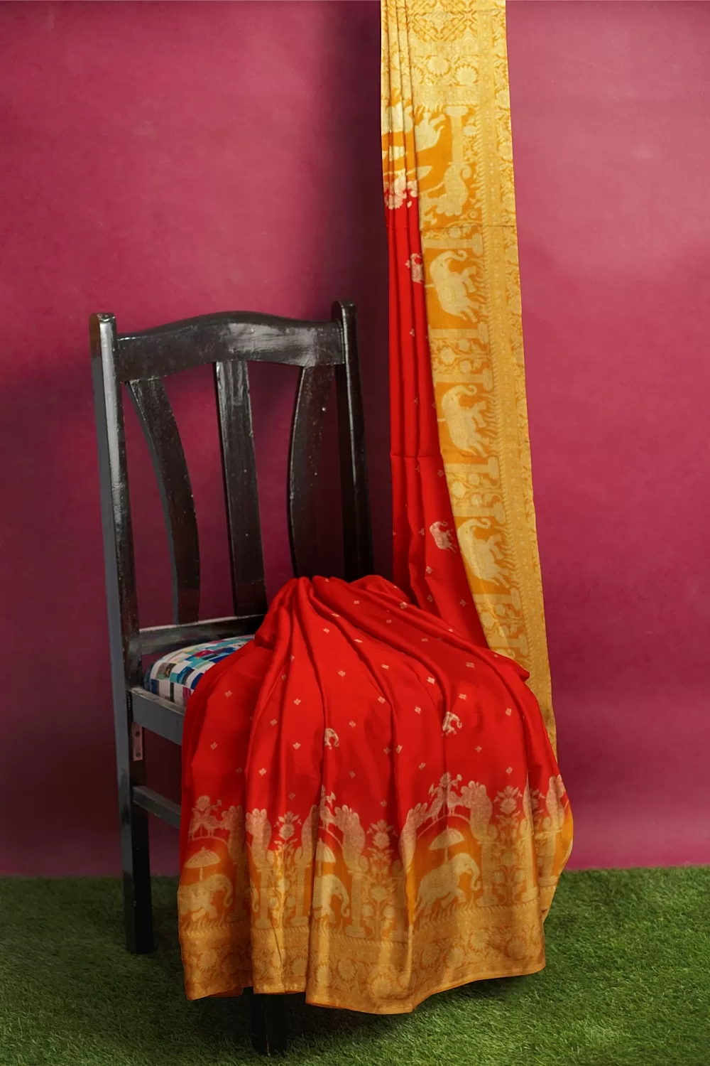 Red Colour Soft Silk Sarees