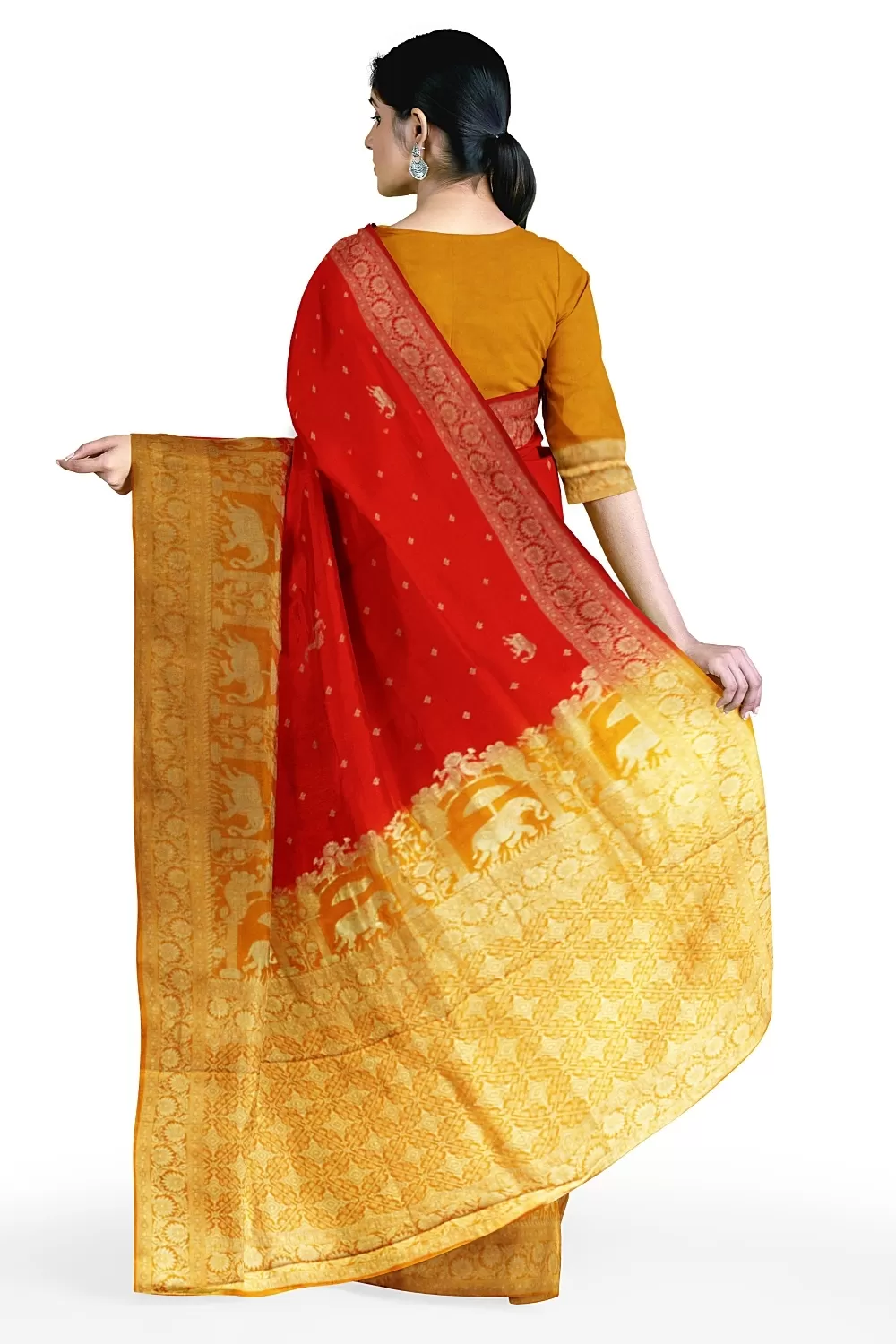 Red Colour Soft Silk Sarees