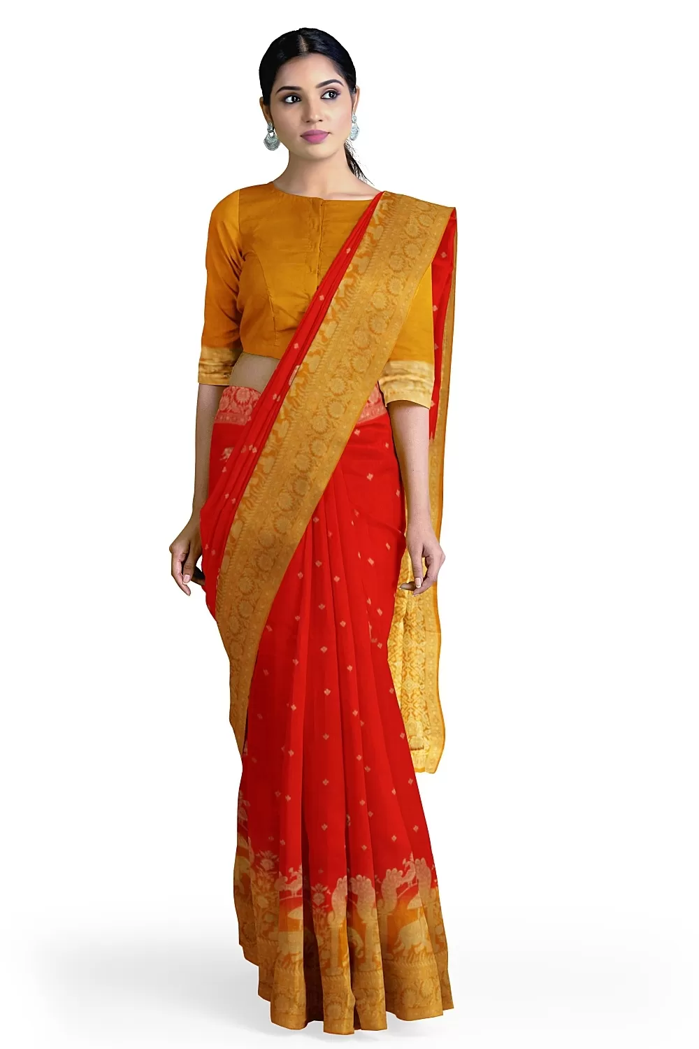 Red Colour Soft Silk Sarees