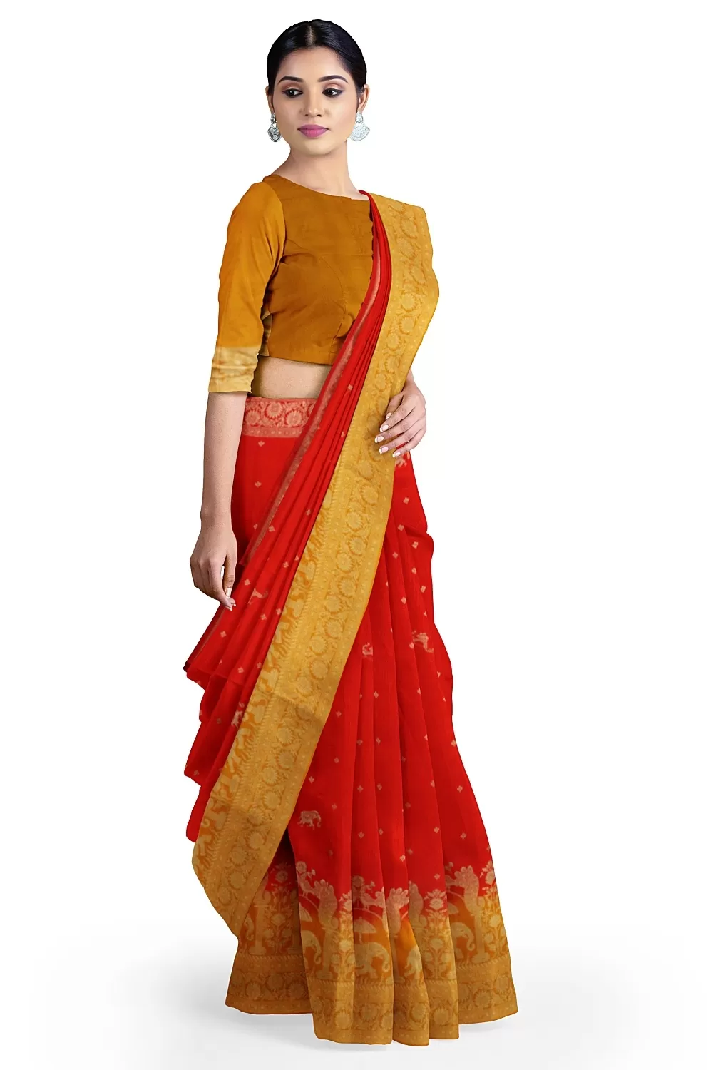 Red Colour Soft Silk Sarees