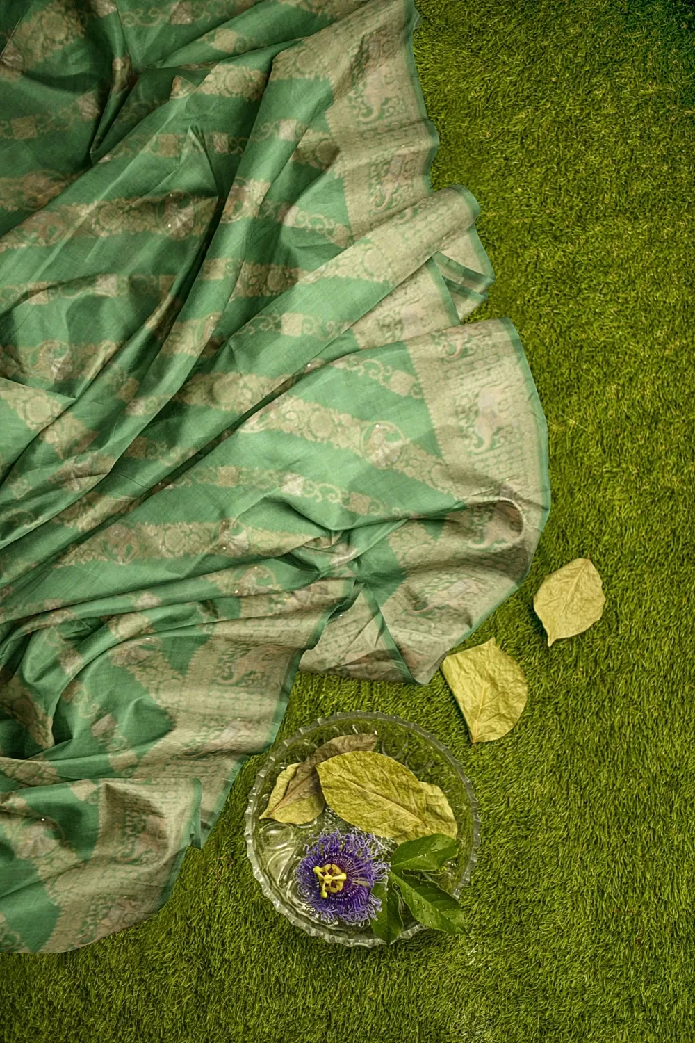 Mungiya Green Soft Silk Sarees