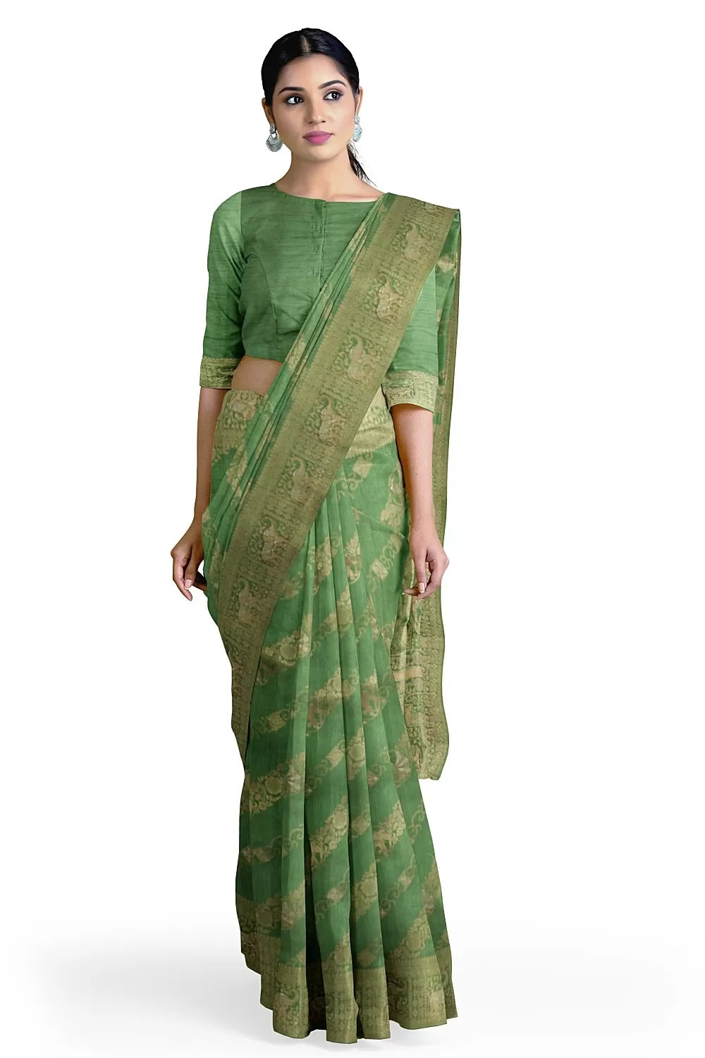 Mungiya Green Soft Silk Sarees