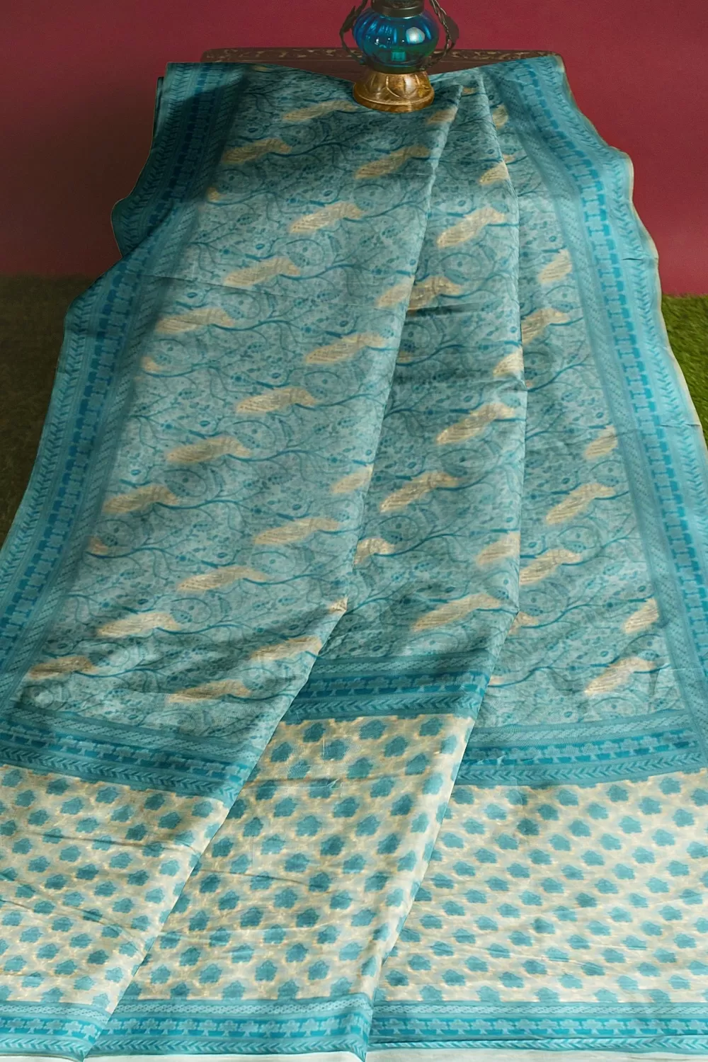 See Green Sumer Silk Saree