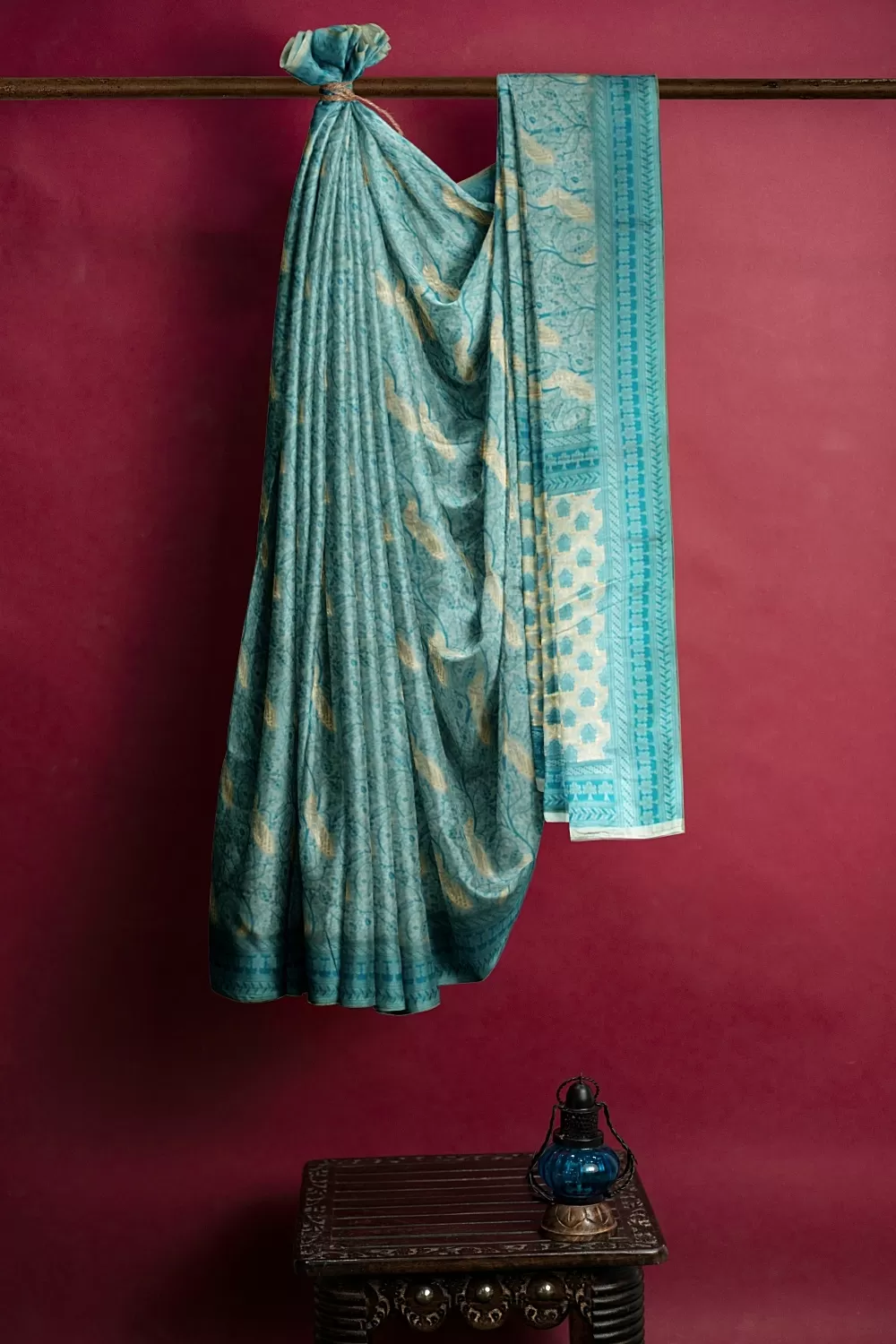 See Green Sumer Silk Saree