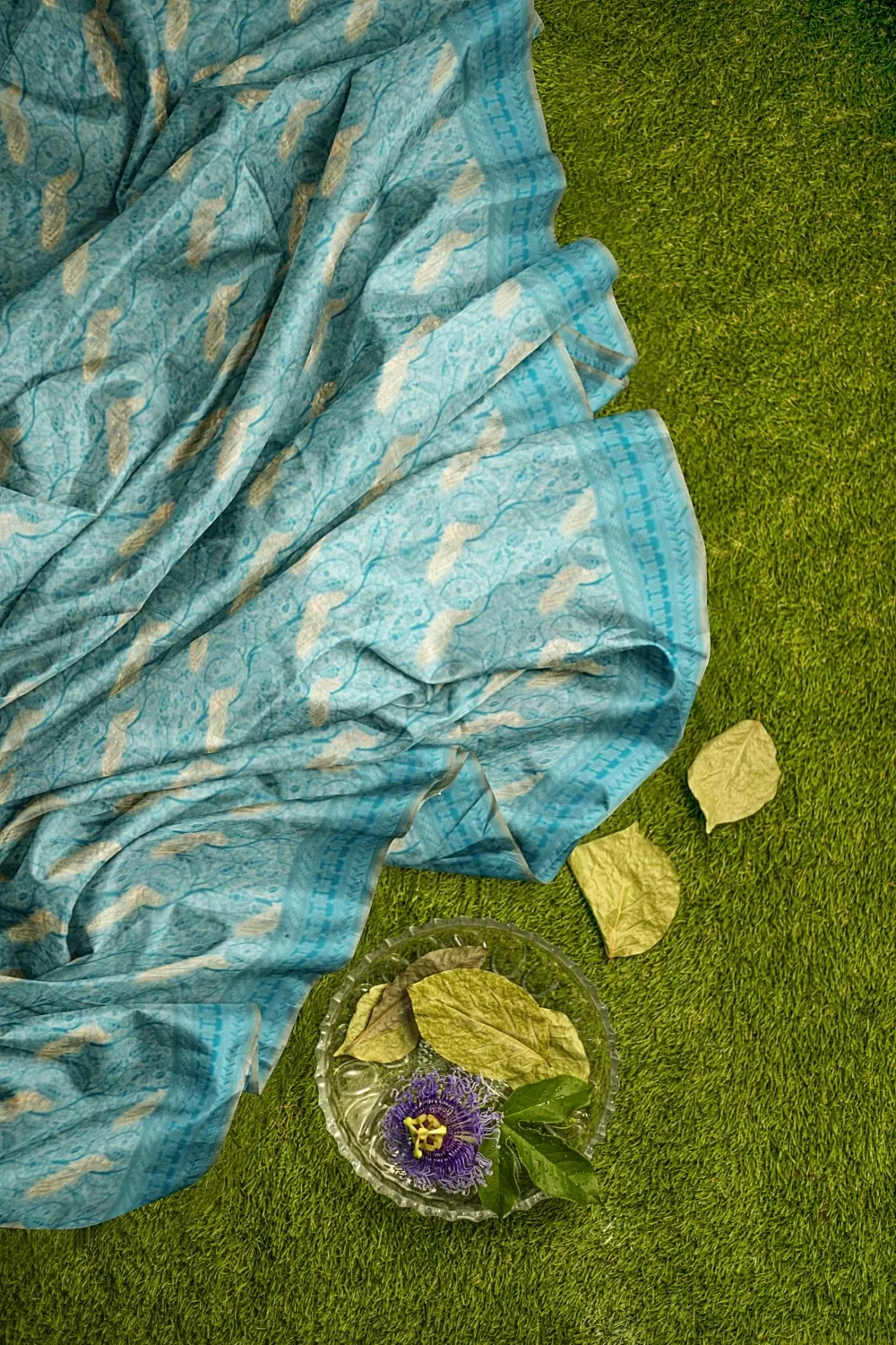 See Green Sumer Silk Saree