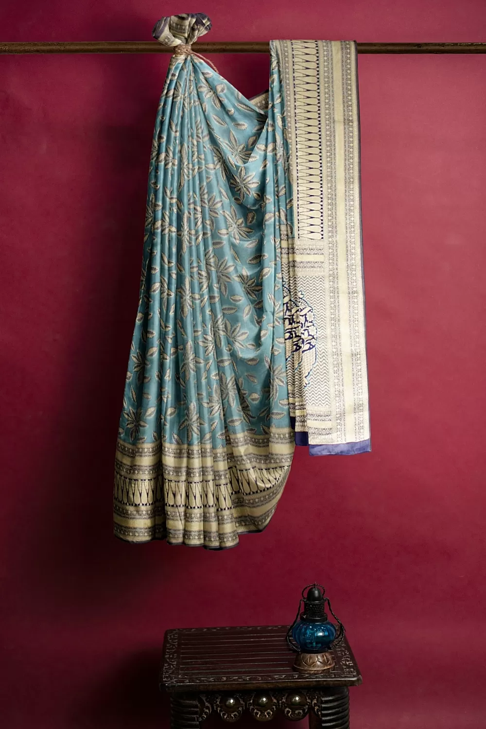 Sky Blue Colour Summer Silk Saree