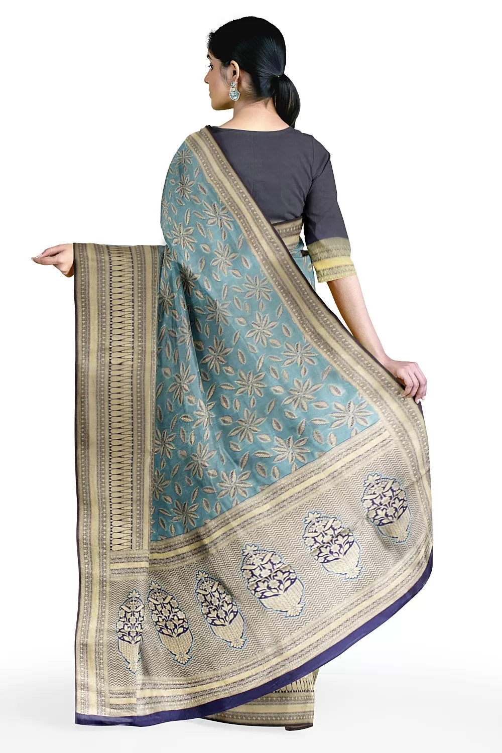 Sky Blue Colour Summer Silk Saree