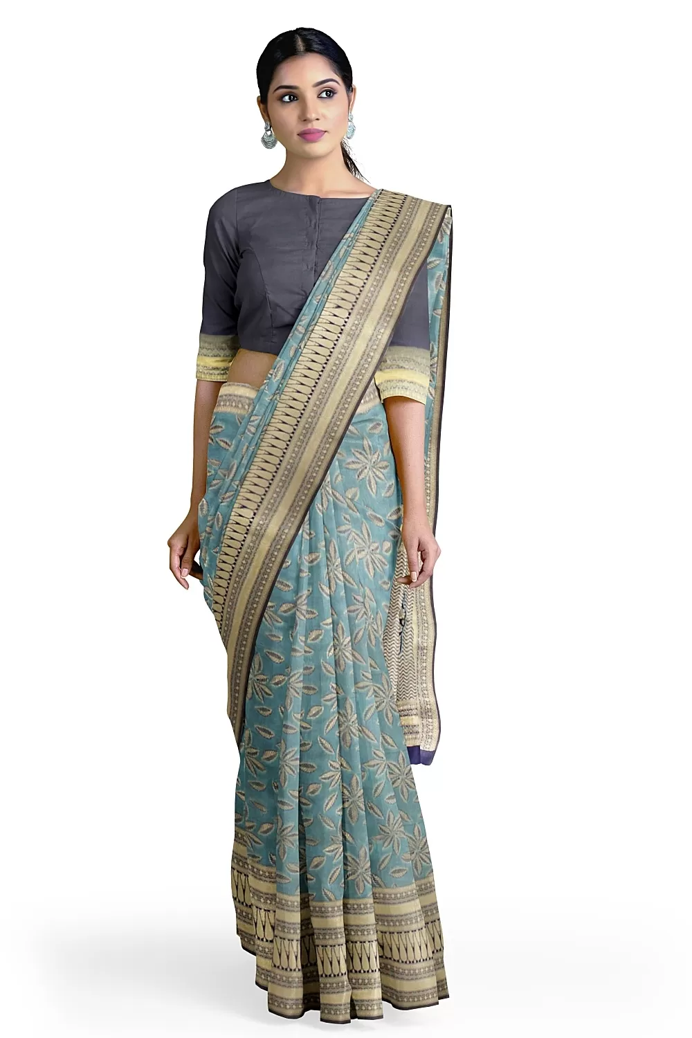 Sky Blue Colour Summer Silk Saree