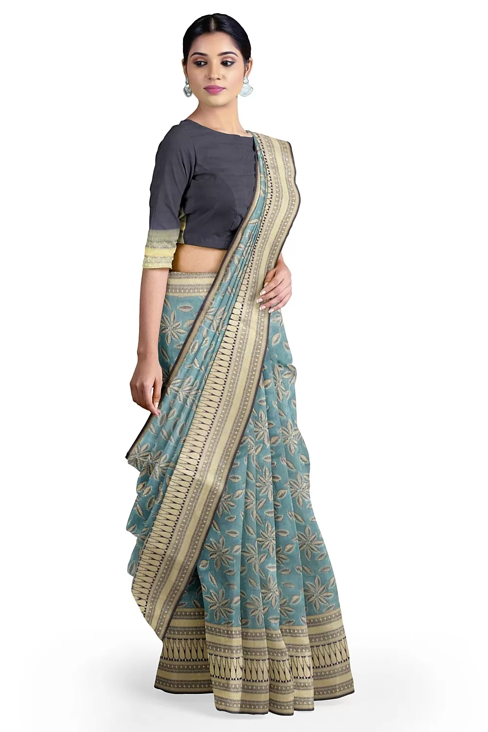 Sky Blue Colour Summer Silk Saree