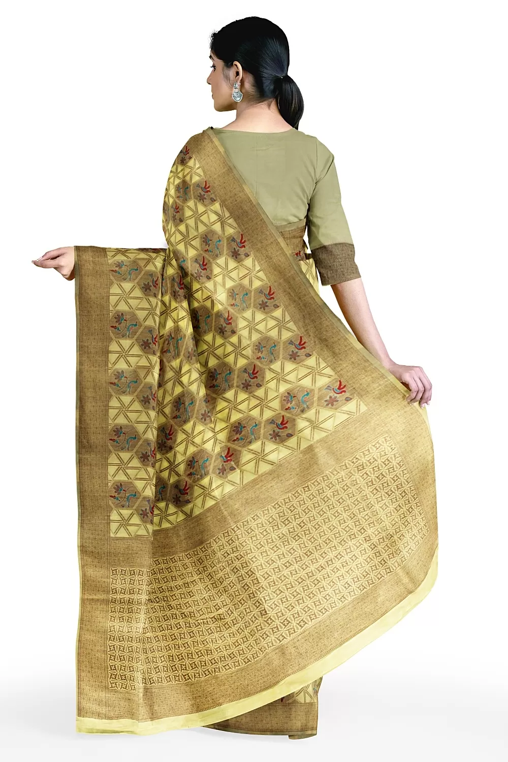 Lemon Colour Summer Silk Saree