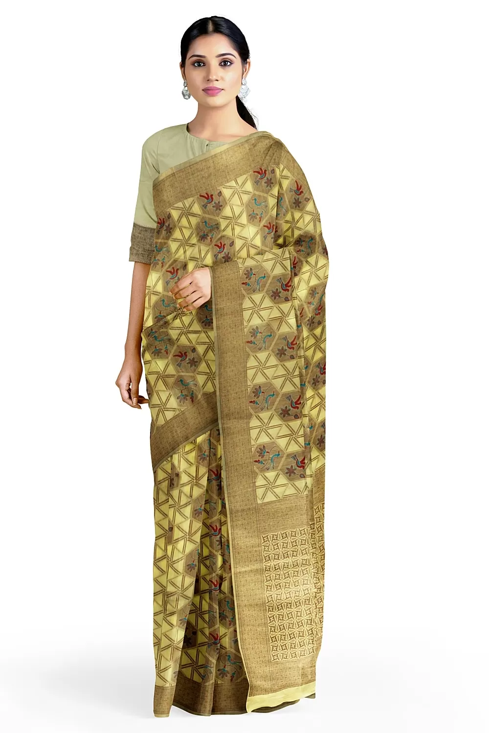 Lemon Colour Summer Silk Saree