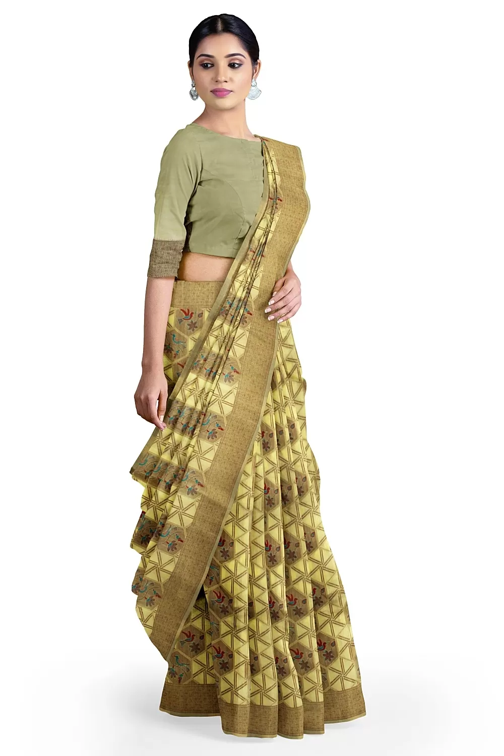 Lemon Colour Summer Silk Saree