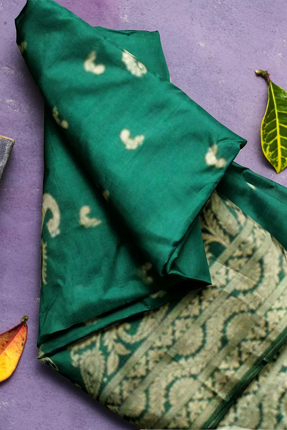 Green Colour Soft Silk Sarees