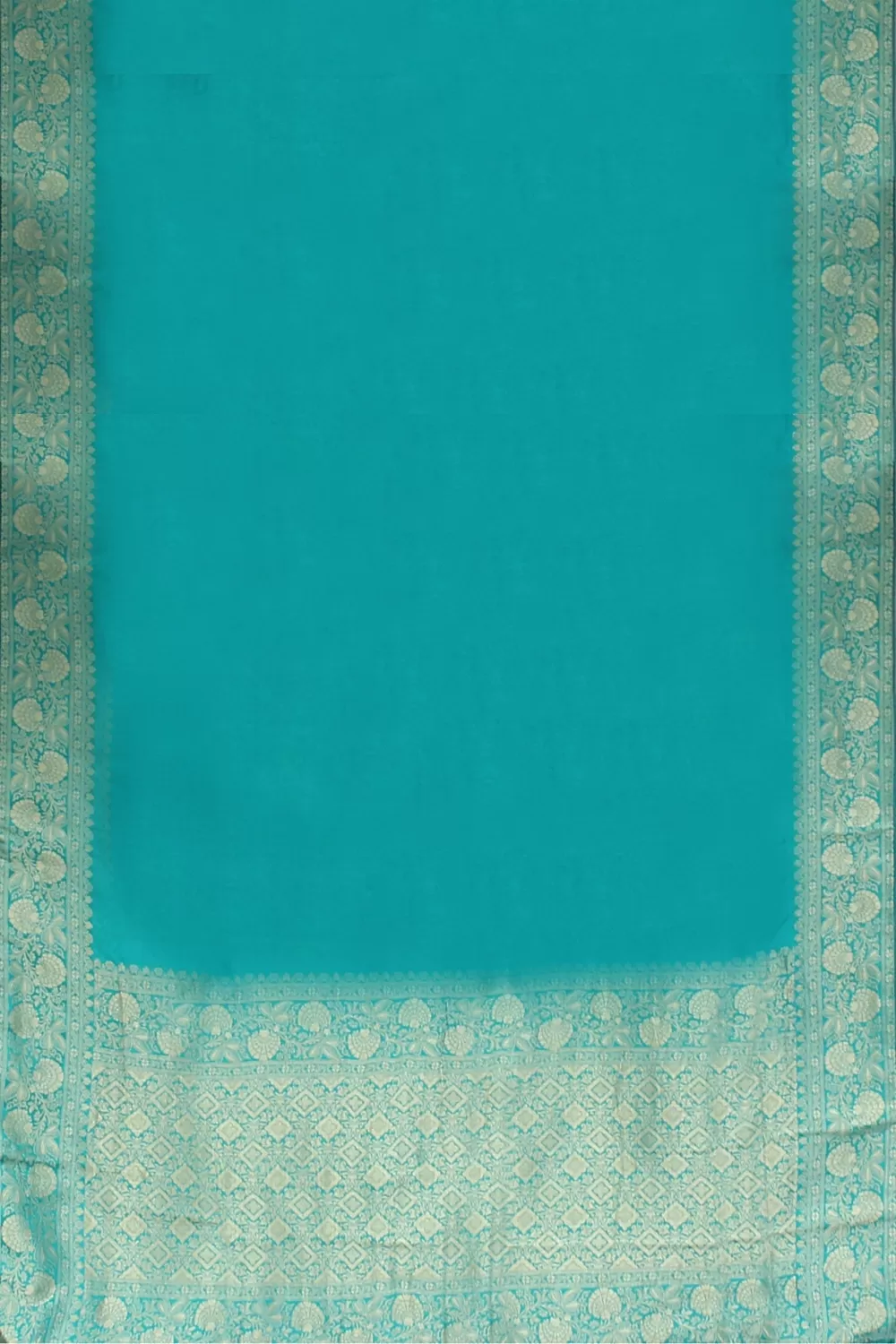 See Green Munga Silk Saree