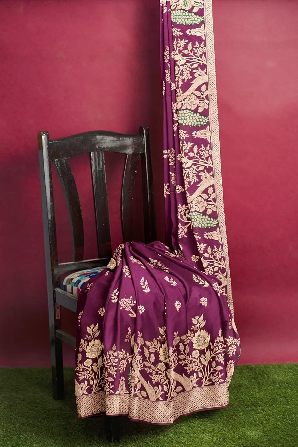 Purple Colour Silk Saree