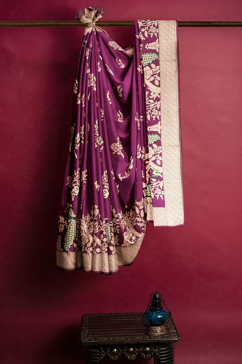 Purple Colour Silk Saree