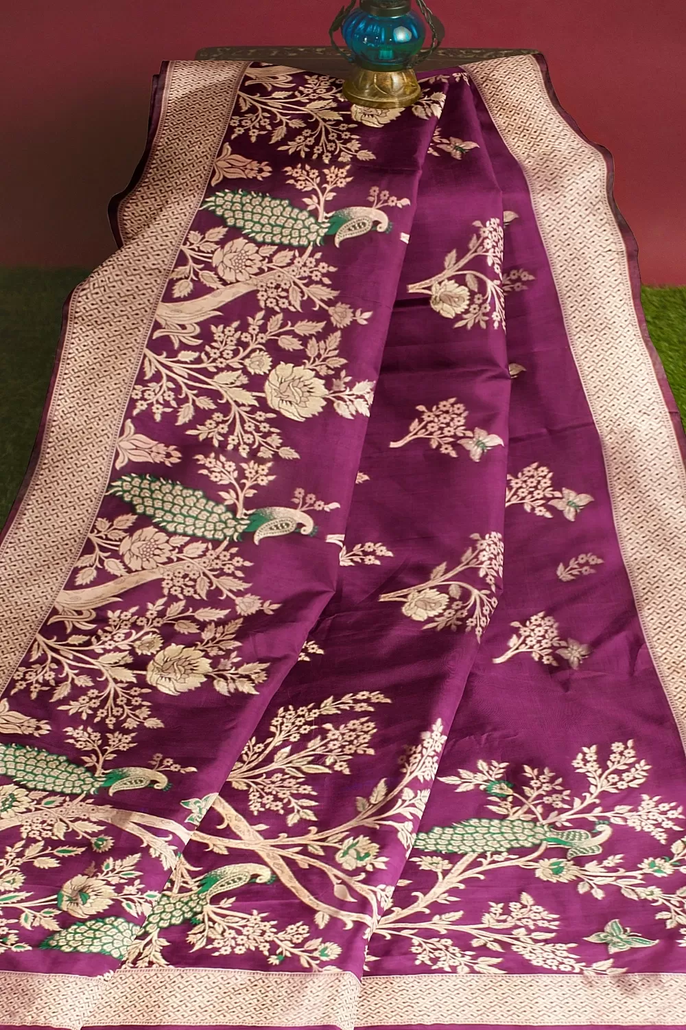 Purple Colour Silk Saree