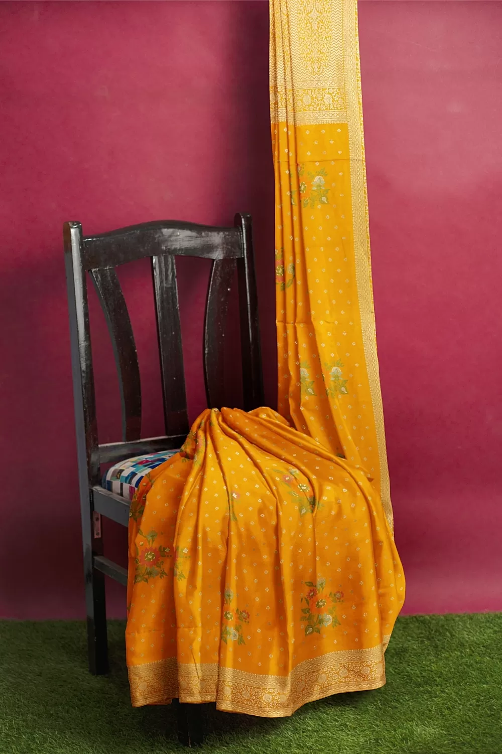 Yellow Colour Soft Silk Saree