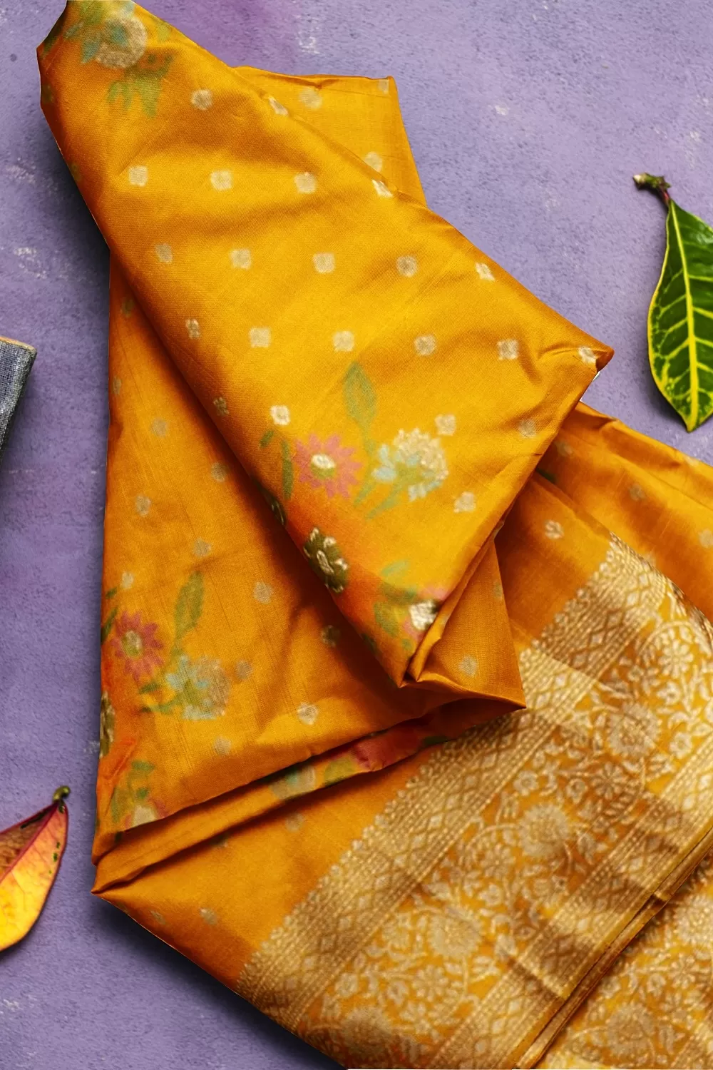 Yellow Colour Soft Silk Saree