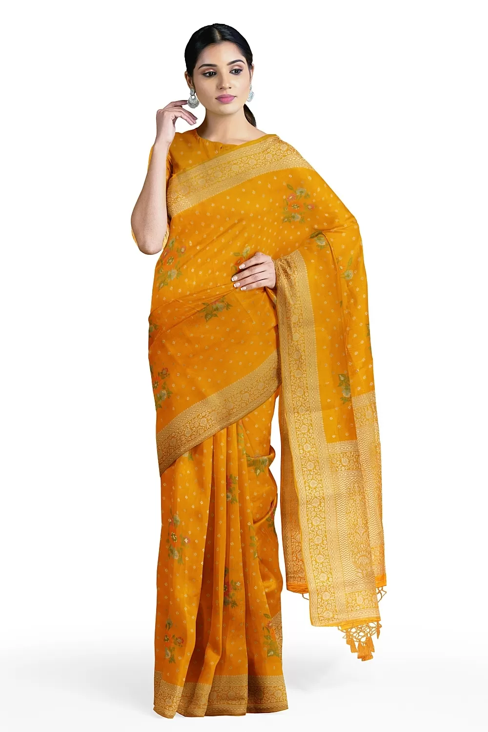 Yellow Colour Soft Silk Saree