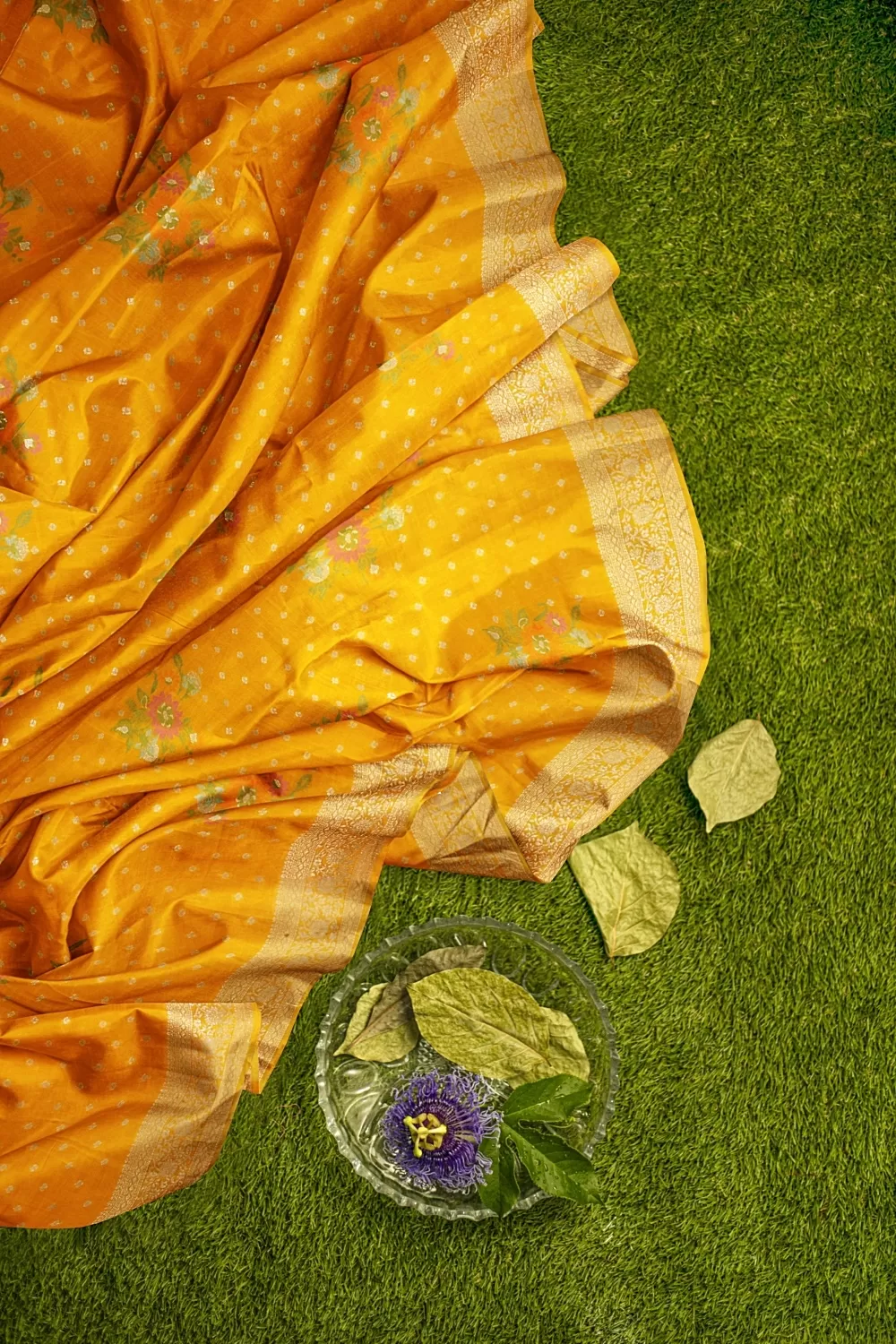 Yellow Colour Soft Silk Saree