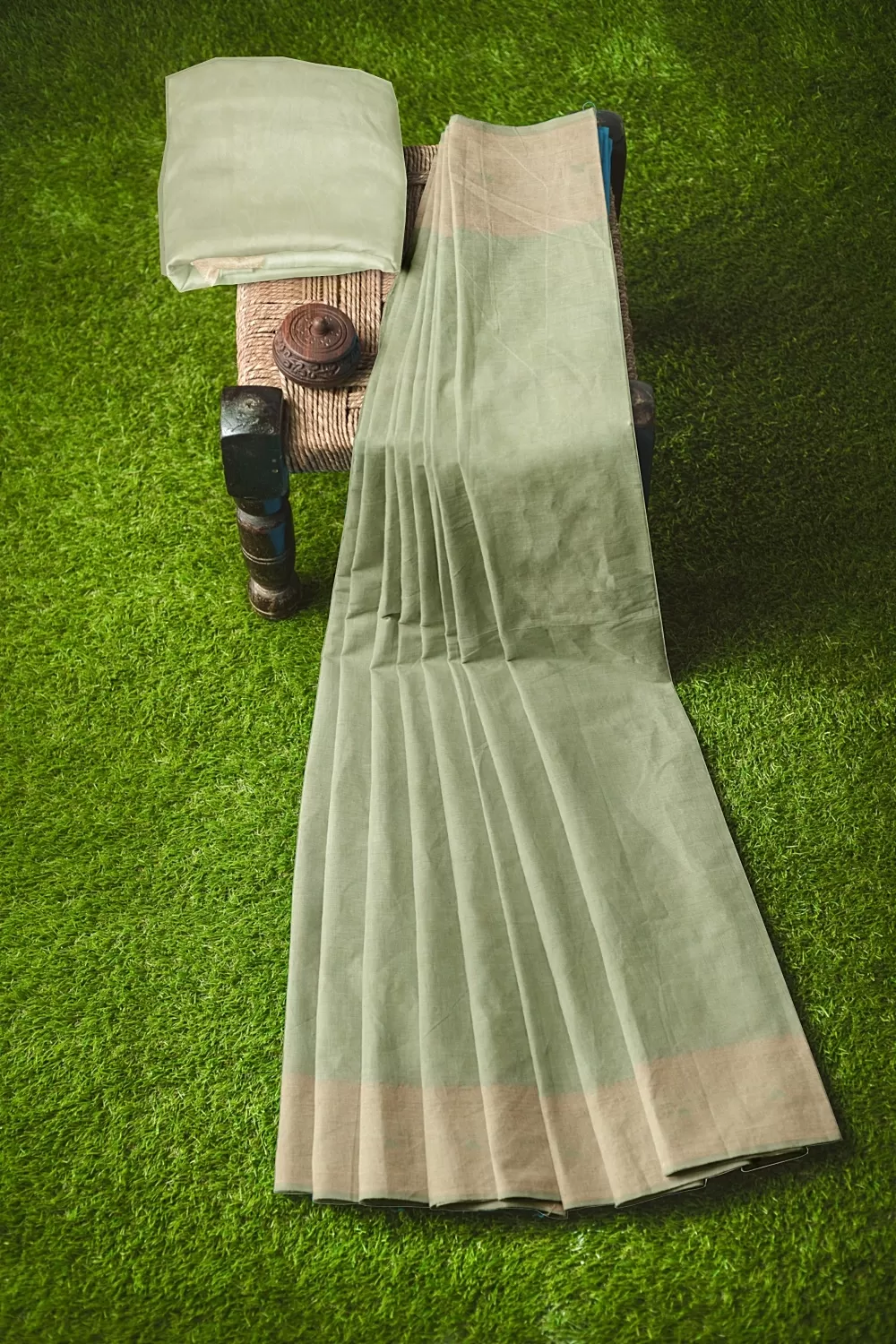 Pista Green Colour Soft Silk Saree