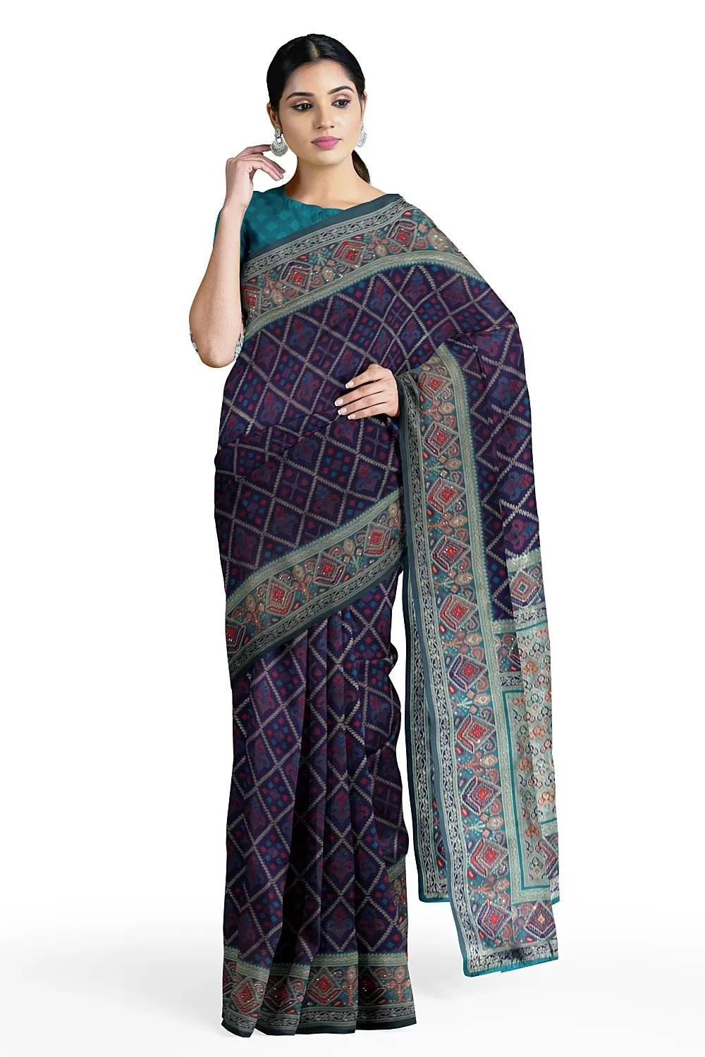 Navy Blue Soft Silk Saree