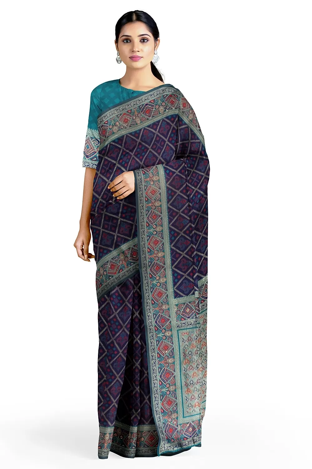 Navy Blue Soft Silk Saree