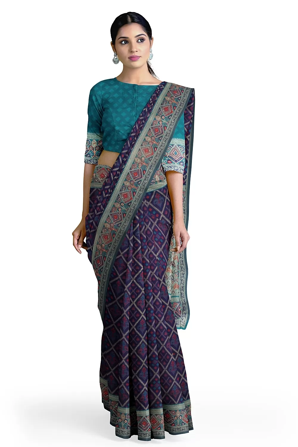 Navy Blue Soft Silk Saree