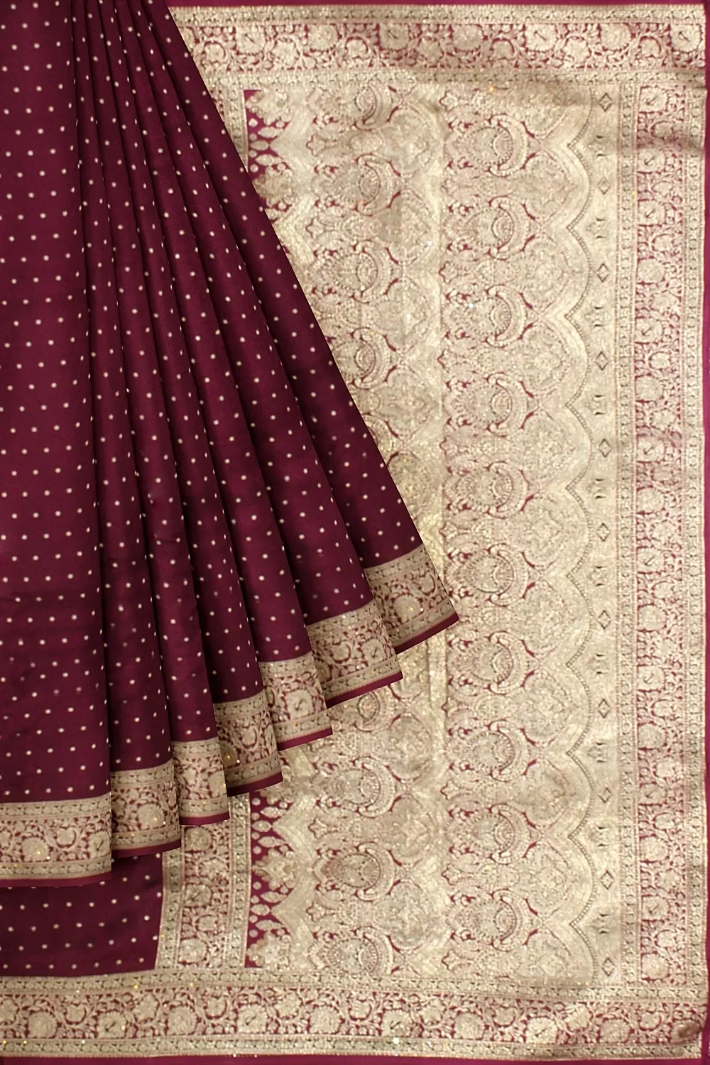 Wine Colour Soft Silk Sarees