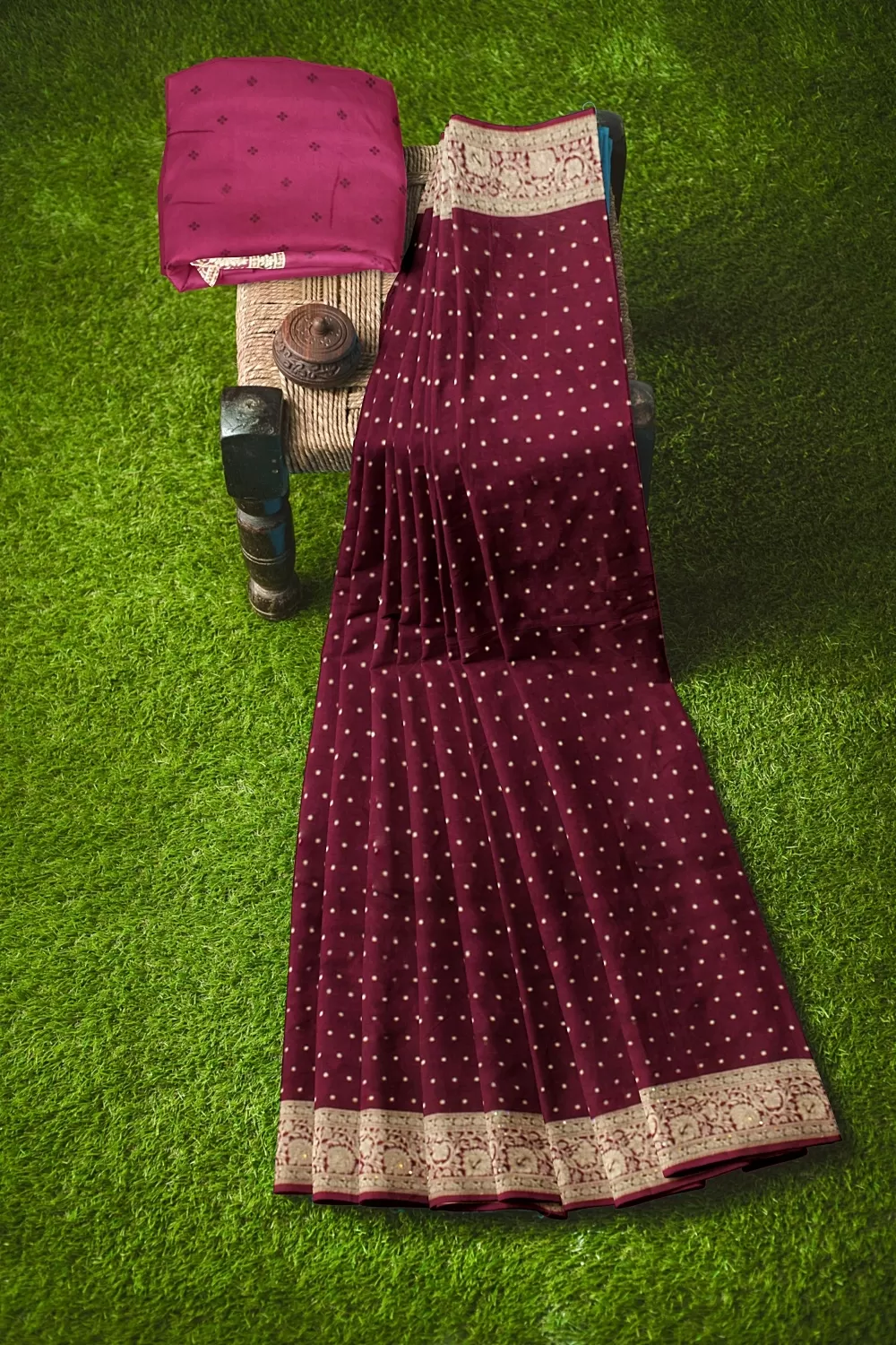 Wine Colour Soft Silk Sarees