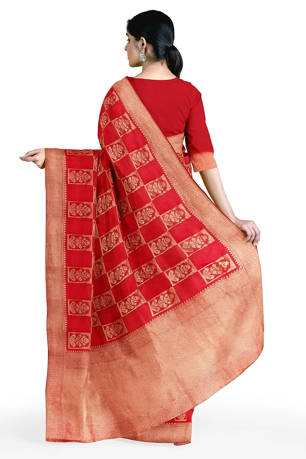 Red Colour Soft Silk Sarees