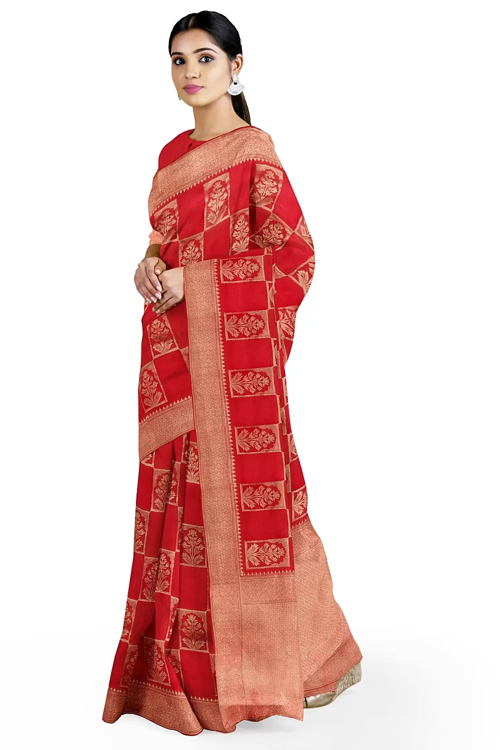 Red Colour Soft Silk Sarees