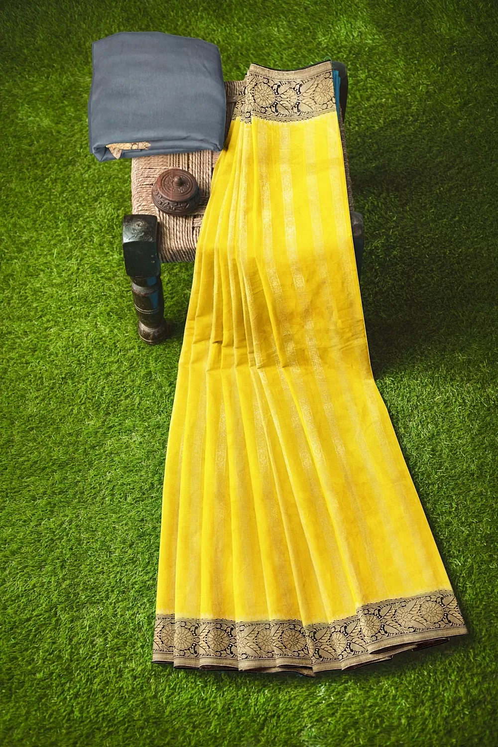 Yellow Colour Soft Silk Saree