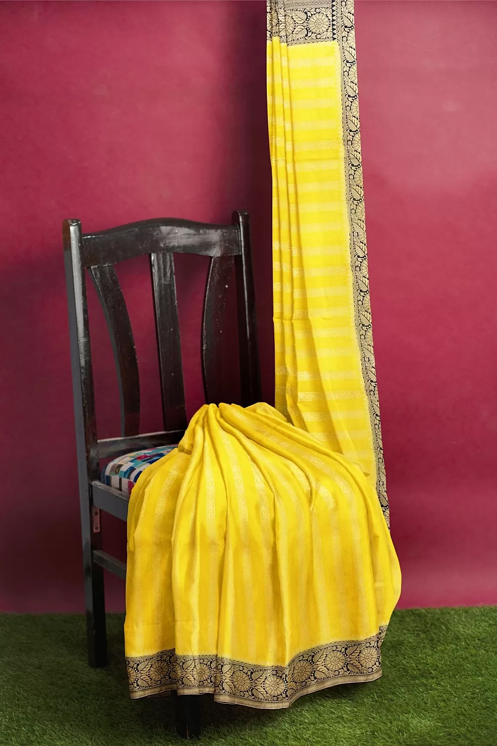 Yellow Colour Soft Silk Saree