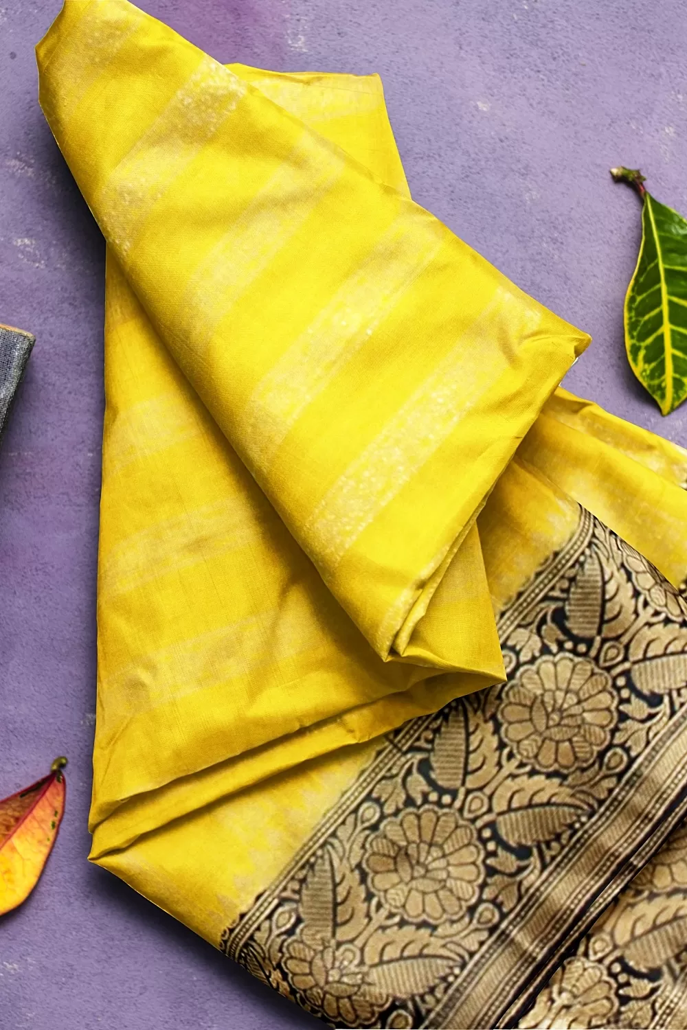 Yellow Colour Soft Silk Saree