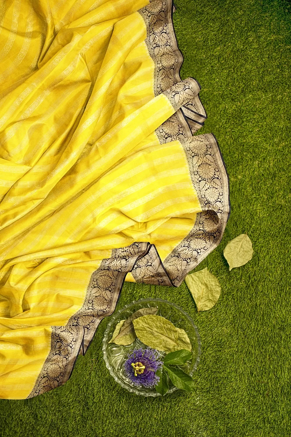 Yellow Colour Soft Silk Saree