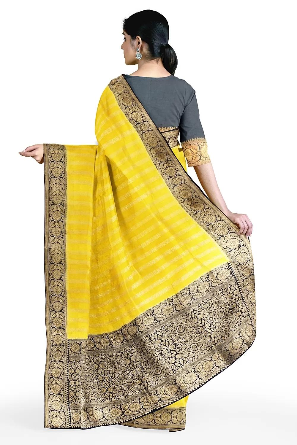 Yellow Colour Soft Silk Saree