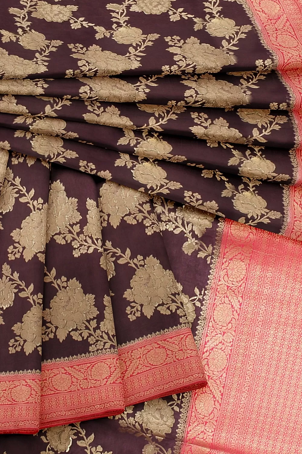 Wine Colour Soft Silk Sarees