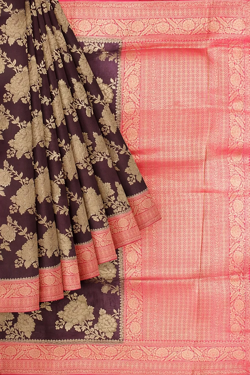 Wine Colour Soft Silk Sarees