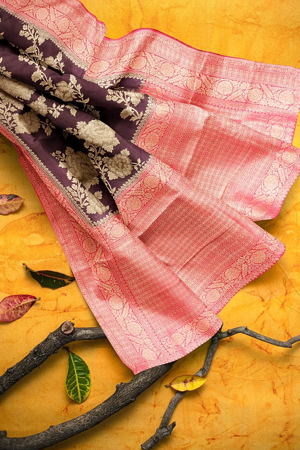 Wine Colour Soft Silk Sarees