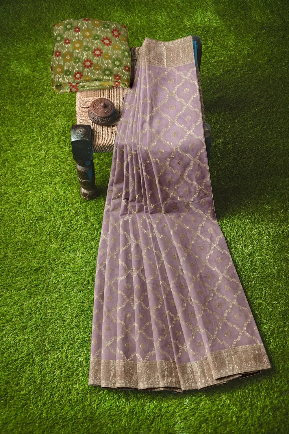 Moof Colour Organza Saree