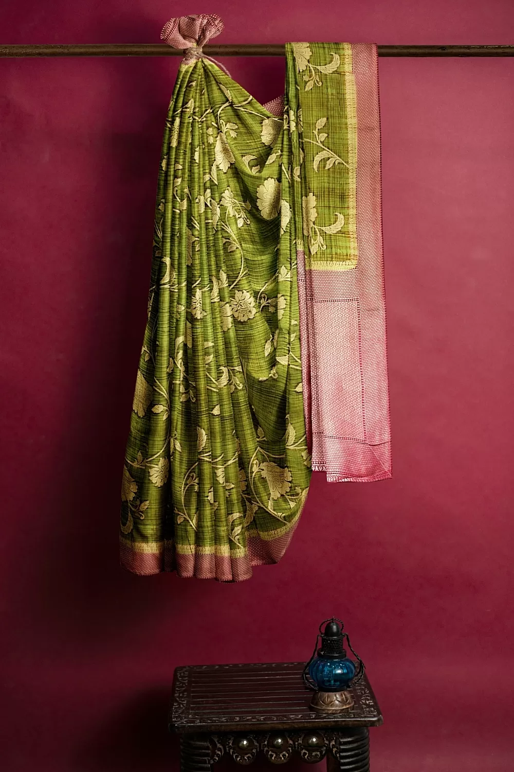 Mehandi Green soft Silk Sarees