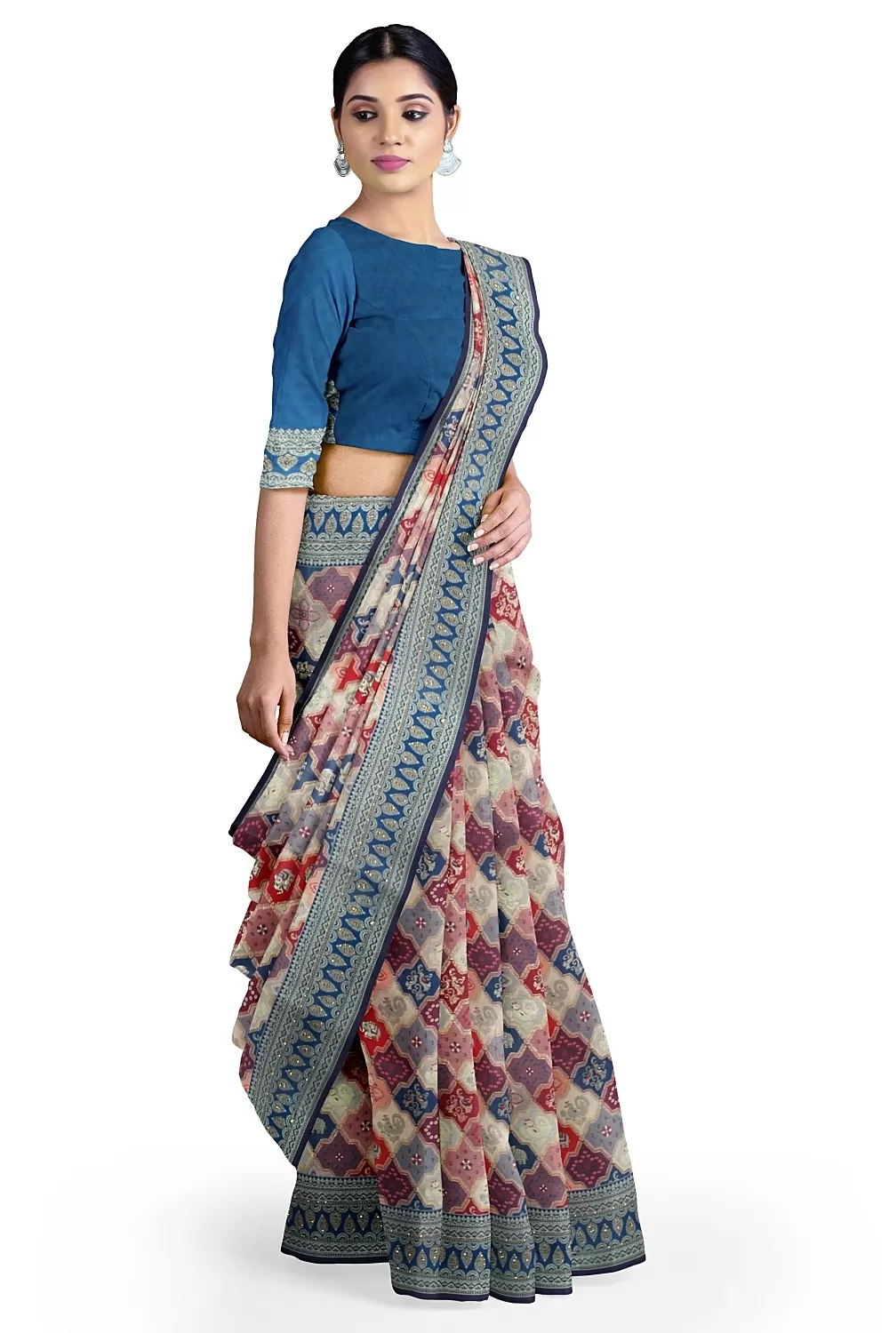 Multi Colour Soft Silk Sarees